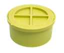 TAPÓN D/REGISTRO PVC AGUAS NEGRAS 50MM E AMARILLO UNID TUBRICA
