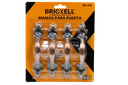 MANILLA PARA PUERTA 4PZA BRONCE UNID BRICKELL