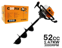 PERFORADORA DE TIERRA A GASOLINA  1.47KW /52CC UNID COOFIX