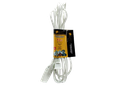 EXTENSION ELECTRICA BLANCA 12FT ENTRADA POLO A TIERRA UNID KINGS TOOLS