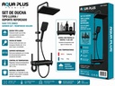 SET DE DUCHA INTELIGENTE ACERO (72x31cm) UNID AQUA PLUS