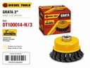 CEPILLO CIRC ALAMBRE TRENZADO ONDULADO 3" ROS 5/8" UNID DIESEL