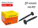 TORNILLO DRYWALL #6X1 1/4" ROSCA GRUESA 100PZAS UNID DIESEL