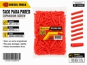 RAMPLUG PLASTICO NARANJA (3/8X2.5" X 250 PCS) UNID DIESEL