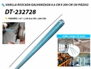 VARILLA ROSCADA 1/4" 2 METROS 50PZAS UNID DIESEL