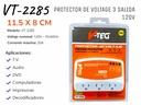PROTECTOR DE VOLTAGE 20AMP 3 SALIDA 120V UNID V-TEG