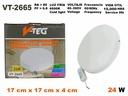 PANEL LED REDONDO 24W SUPERFICIAL BORDE INFINITO UNID V-TEG