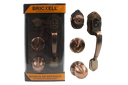 CERRADURA COMPLETA PARA PUERTA PRINCIPAL COLOR  BRONCE UNID BRICKELL