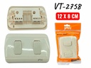 INTERRUPTOR APGADOR DOBLE CREMA UNID V-TEG