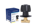 LLAVE DUCHA INDIVDUAL 1/2"DE BRONCE ACABADO NEGRO MATE UNID AQUAFINA