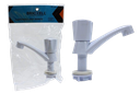 LLAVE INDIV. LAVAMANOS PVC 1/2" BLANCA PLASTICO UNID BRICKELL
