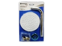 REGADERA PARA DUCHA REDONDA  6" + TUBO ACERO INOX UNID GRIMAX