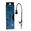 LLAVE DE FREGADERO FLEXIBLE CABEZAL MOVIBLE BOTON SATIN UNID BRICKELL