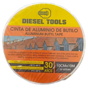 CINTA IMPERMEABLE DE BUTILO 10cm x 10M (GROSOR 1MM) EXT FUERTE UNID DIESEL TOOLS