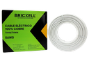 CABLE ELECTRICO THHN 8AWG 100% COBRE BLANCO 100 METROS UNID BRICKELL