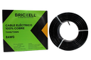 CABLE ELECTRICO THHN 8AWG 100% COBRE NEGRO 100 METROS UNID BRICKELL