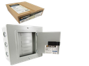 CAJA DE BREAKER 6 CIRCUITOS CON PUERTAS  40 AMP UNID TRIC