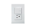 INTERRUPTOR APAGADOR + TOMA BLANCO UNID V-TEG