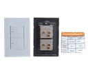 INTERRUPTOR DOBLE MODERNO BLANCO UNID V-TEG