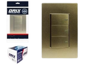 INTERRUPTOR TRIPLE DORADO UNID ORIX ELECTRIC