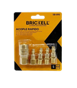 SET ACOPLE RAPIDO NPT 1/4"  5 PIEZAS UNID BRICKELL