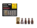 SET DE ACOPLES Y CONECTORES COMPRESOR 1/4" NPT 5 PZAS UNID ZASC