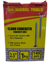 CLAVOS PARA CONCRETO 2.5" 1KG UNID DIESEL TOOLS