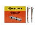 RAMPLUG METALICO 1/4"X2 1/4" 200 PZAS UNID DIESEL TOOLS
