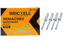 REMACHE DE ALUMINIO 1/4"x3/4" 200 PZAS UNID BRICKELL