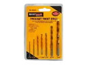 SET DE BROCAS HSS DE METAL 1/16"-1/4" 7 PZAS UNID MAXI TOOLS