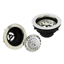 DESAGUE PARA FREGADERO PLASTICO CROMADO CON CESTA METAL UNID S/M