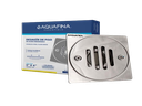 REJILLA DESAGÜE DE PISO ANTI/C A/INOXIDABLE  CROMADA 4x4 UNID AQUAFINA