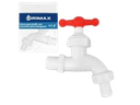 LLAVE DE JARDIN PLASTICA DE PVC 1/2" BLANCA UNID GRIMAX