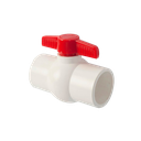 VALVULA DE BOLA PVC 1" LISA BLANCA UNID S/M