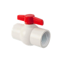 VALVULA DE BOLA PVC ROSCADA 1" BLANCA UNID S/M