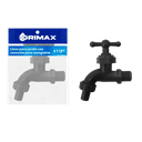 LLAVE GRIFO PLASTICA PARA MANGUERA 1/2" GRIS UNID GRIMAX