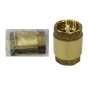 VALVULA CHECK DE BRONCE 1" RESORTE PLASTICO UNID S/M
