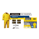 IMPERMEABLE LLUVIA CHAQUETA Y PANTALON PVC COLOR AMARILLO UNID ZASC