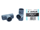 TEE PVC LISA DE 3/4" GRIS UNID AQUA PLUS