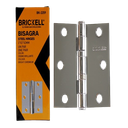 BISAGRA TIPO LIBRO 3"X3" 2PZAS 2MM PLATA UNID BRICKELL