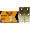 BISAGRA TIPO LIBRO 2,5"X2,5" 2PZAS DORADA UNID BRICKELL