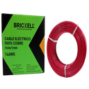 CABLE ELECTRICO THHN 14AWG 100% COBRE ROJO 100 METROS UNID BRICKELL