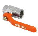 VALVULA DE BOLA METALICA 1/2"125GR MANILLA ROJAUNID BRICKELL