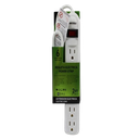 REGLETA ELECTRICA 6 TOMAS BLANCA 2FT UNID BRICKELL