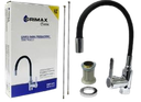 LLAVE DE FREGADERO CROMADA CUELLO FLEXIBLE UNID GRIMAX