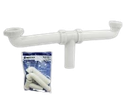 SIFON PLASTICO PVC DOBLE 1 1/2" BLANCO UNID GRIMAX